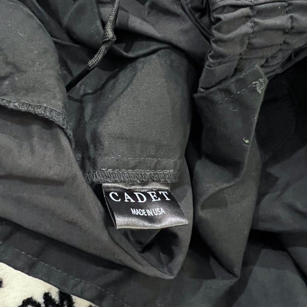 Black Cadet Elastic Waistband Drawstring Nylon Sh… - image 4